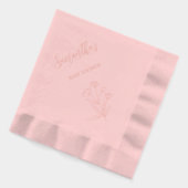 Baby shower floral rose (Gauche)