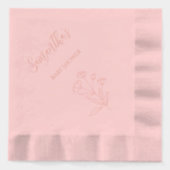 Baby shower floral rose (Recto)