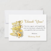 Baby shower Floral Tea Cup Party Merci Cartes (Devant)