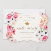 Baby shower Floral Tea Party Invitation (Devant)