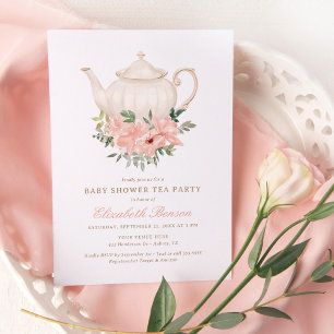 Baby shower Floral Tea Party Invitation