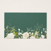 Baby shower floral vert rose blanche Raffin de cou (Dos)