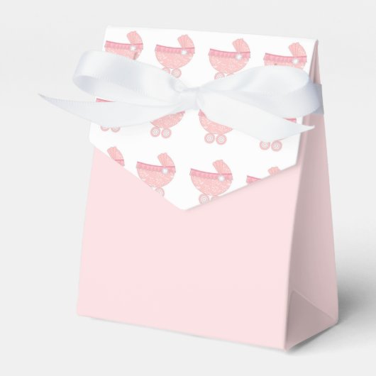 Baby shower forenbox voor meisjes bedankdoosjes (Voorkant Zijde)