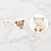 Baby shower "Forest Animal Greenery" Confetti (Voorkanten)