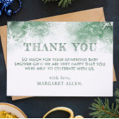 Baby shower forestier d'hiver merci