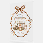 Baby shower forestier En vichy neutre (Angle)