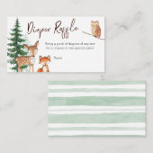 Baby shower Forêt de Bois - Carte de carafe de cou (Devant / Derrière)