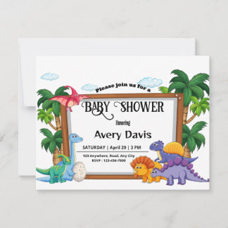 Baby shower forêt thème Invitation Card