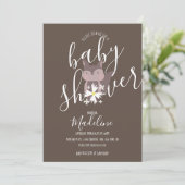 Baby shower Fox Bohemian Invitation (Debout devant)