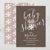 Baby shower Fox Bohemian Invitation (Devant / Derrière)