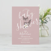Baby shower Fox Bohemian Invitation (Debout devant)