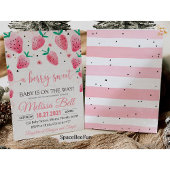Baby shower fraise Invitation Berry Sweet Baby