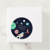 Baby shower Galaxy Boy Bedankjes Labels (In situ)