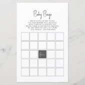 Baby shower Game Baby Bingo (Voorkant)