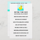 Baby shower game briefpapier (Voorkant / Achterkant)