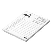 Baby shower Game DIY Word Scramble Notitieblok (Gedraaid)