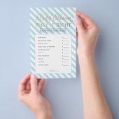 Baby shower game flyer (Hand)