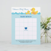 Baby shower game in Cute Rubber Duck Theme (Staand voorkant)