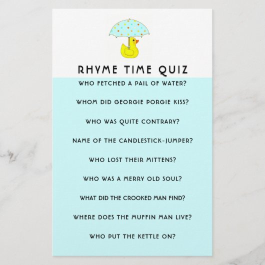 Baby shower Game Ouder Advies Briefpapier (Voorkant)