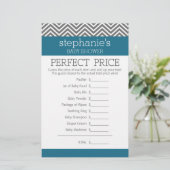 Baby shower game - Perfecte juiste prijs (Staand voorkant)