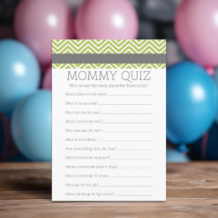 Baby shower Game - Wie kent mama beste Quiz