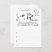 Baby shower Games Devinez Cette Carte De Jeu De Me (Devant / Derrière)