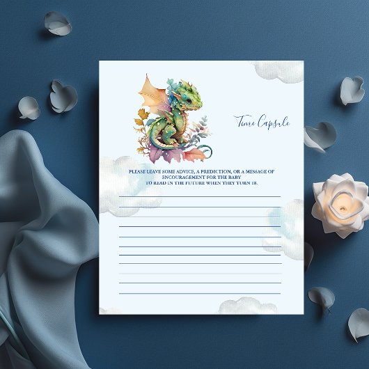 Baby shower Games Time Capsule