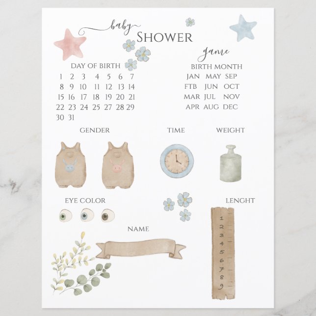 Baby shower gaming (Voorkant)