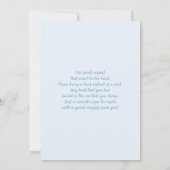 Baby shower Garçon bleu Teddy Invitation (Dos)