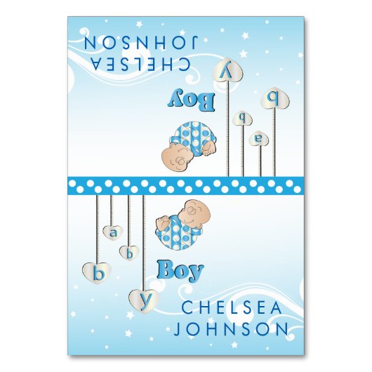 Baby shower garçon | Cartes (Par défaut)