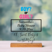 Baby shower Garçon ou fille Maman à être le nom (Neutre)