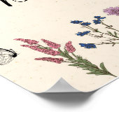  Baby shower Gastboek Poster (Hoek)