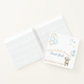 Baby shower gastboek Teddy Bear Thema Notitieboek (Binnen)