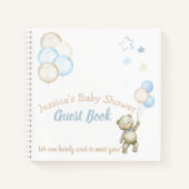 Baby shower gastboek Teddy Bear Thema Notitieboek (Voorkant)