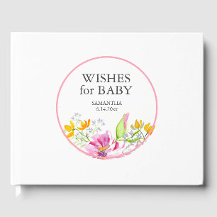 Baby shower Gastenboek Floral