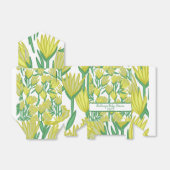 Baby shower Geel oorspronkelijk ontwerp Bedankdoosjes (Uitgevouwen)