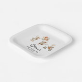 Baby shower Gekke gans Papieren Bordje (Gebogen)