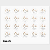 Baby shower Gekke Gans sticker (Vel)
