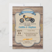 Baby shower Gele motor Kaart (Voorkant)