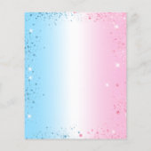 Baby shower-gender onthullen vlinders (Achterkant)