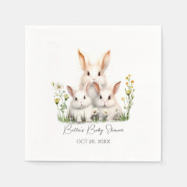 Baby shower Genderneutrale Bunny Servet