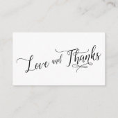 Baby shower Gift Registry Kaarten w / Elegant Scri (Achterkant)