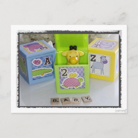 Baby shower Giraffe Briefkaart (Voorkant)