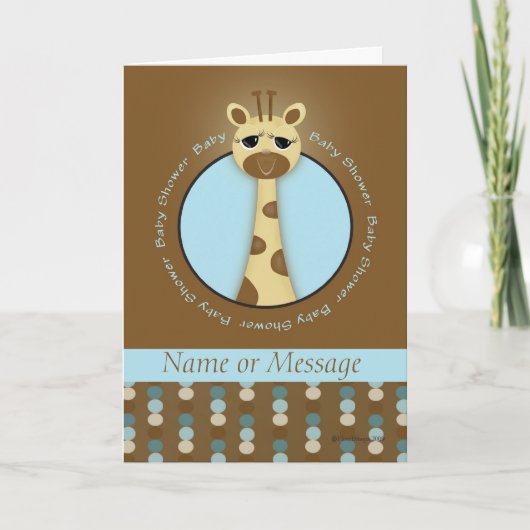 Baby shower Giraffe Modèle (Devant)