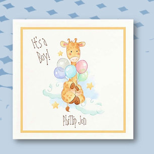 Baby shower Giraffe Papier servet