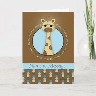 Baby shower Giraffe Sjabloon