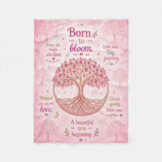 Baby Shower Girl geborduurde fleece deken