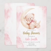 Baby shower Girl Kaart (Voorkant / Achterkant)