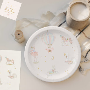 Baby shower Girl Star Princess Sprookjesballerina Papieren Bordje