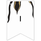 baby shower Gold Penguin, Swallowtail Banner (Derde vlag)
